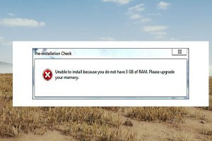 Ошибка «Unable to install because you do not have 3 GB of RAM»